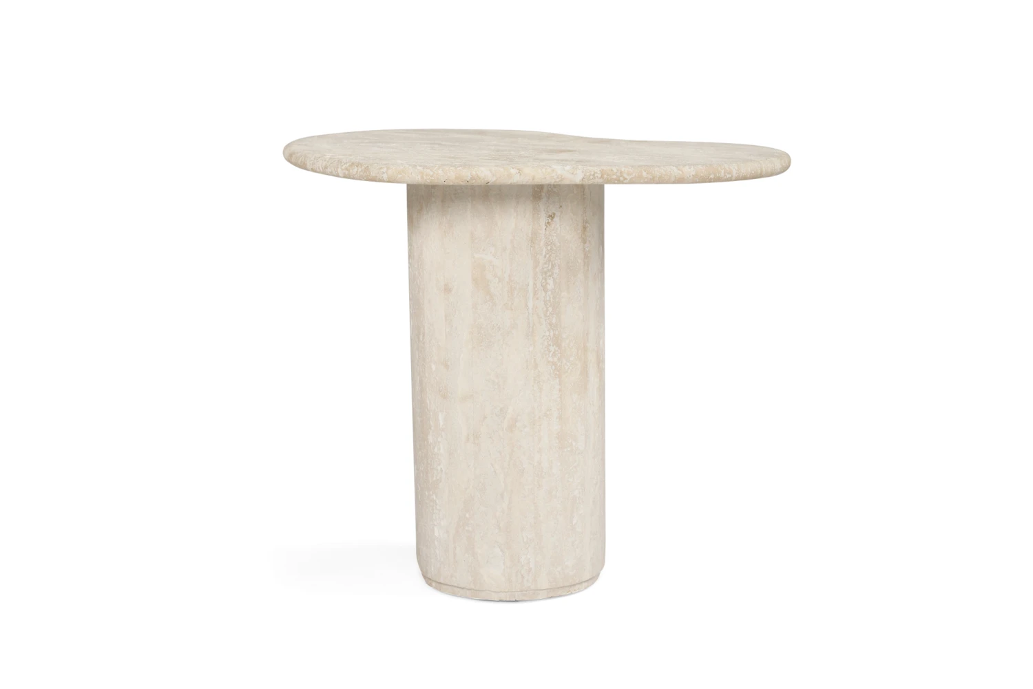 Geo Travertine Organic Side Table – 58cm 7 Geo Travertine Organic Side Table – 58cm - Image 5