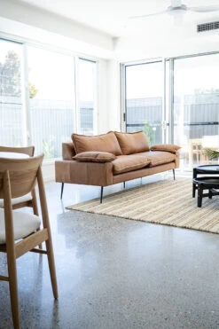 Marly 3 Seater Sofa -Abide Interiors Marly 3Seat Sofa Cognac Styled 2