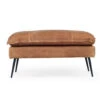 Marly Footstool – Cognac Leather