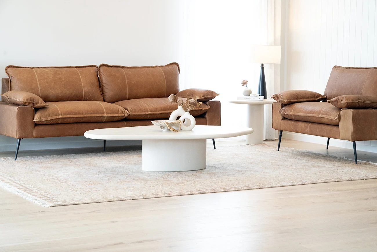 Marly 1 Seater Sofa – Cognac Leather 20 Marly 1 Seater Sofa – Cognac Leather - Image 18