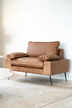 Marly 1 Seater Sofa – Cognac Leather 35 Marly 1 Seater Sofa – Cognac Leather -Abide Interiors Marly Sofa Cognac Styled 1