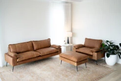 Marly 3 Seater Sofa -Abide Interiors Marly Sofa Cognac Styled 5