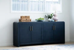 Newhaven Sideboard – Four Door – Navy By Serrata Living -Abide Interiors Newhaven Buffet Navy Styled 1