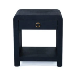 Newhaven Bedside Table – Navy By Serrata Living -Abide Interiors Newhaven bedside navy 02
