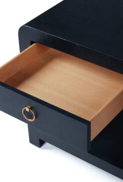 Newhaven Bedside Table – Navy By Serrata Living -Abide Interiors Newhaven bedside navy 05