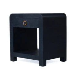 Newhaven Bedside Table – Navy By Serrata Living