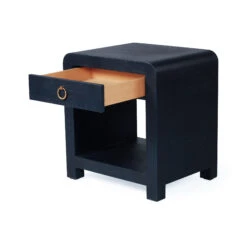 Newhaven Bedside Table – Navy By Serrata Living -Abide Interiors Newhaven bedside navy 10