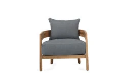 Kingscliff Outdoor Sofa – 1 Seater – (Canvas Natural, Cast Slate Or Cast Silver Upholstery) -Abide Interiors OUT SOF KIN 1S NAT CS