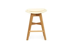 Oceanic Outdoor Backless Counter Stool – White