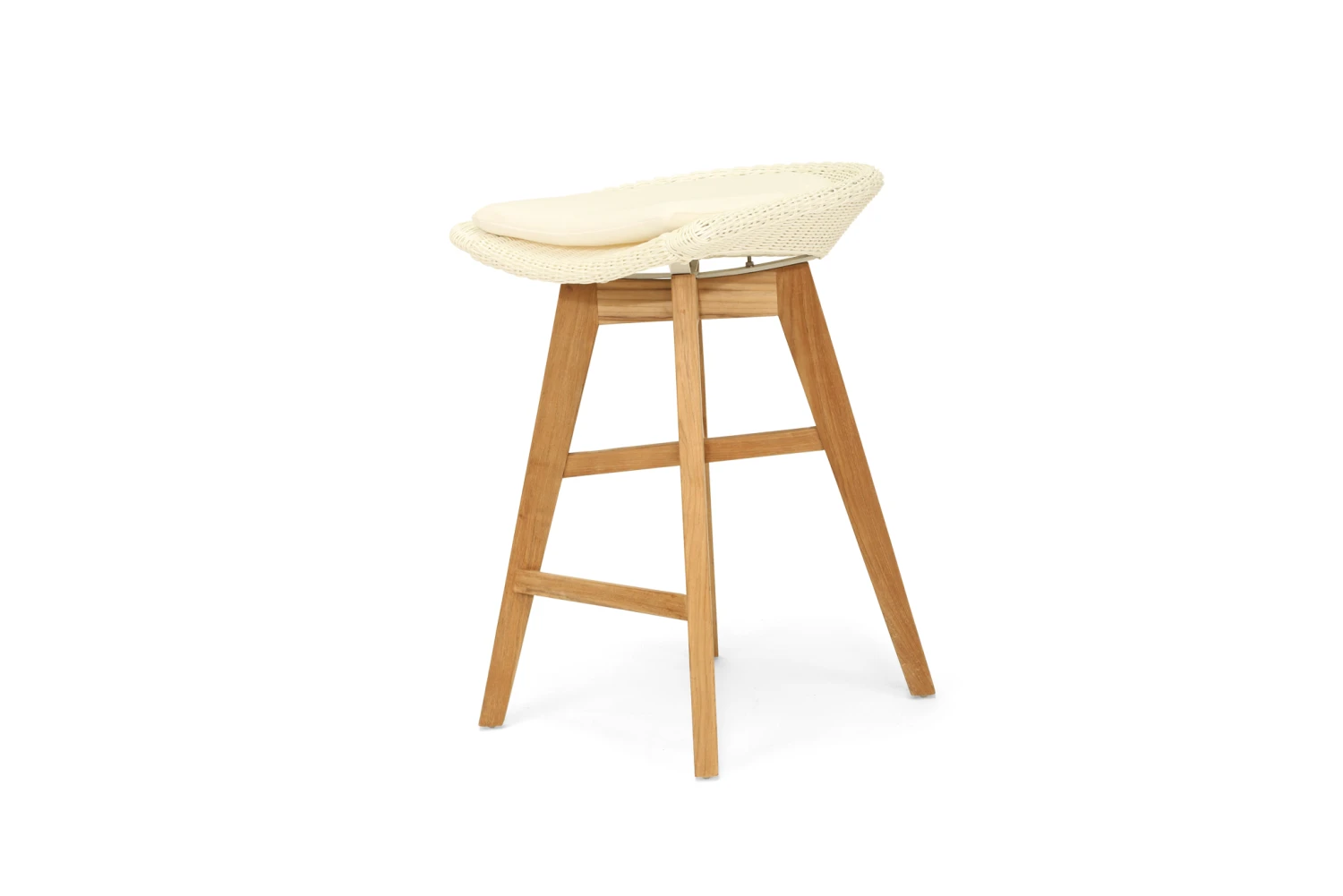 Oceanic Outdoor Backless Counter Stool – White 4 Oceanic Outdoor Backless Counter Stool – White - Image 2