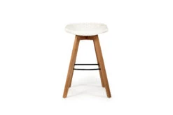 Oceanic Outdoor Backless Bar Stool – White -Abide Interiors Oceanic Outdoor Bar Stool White 5 1