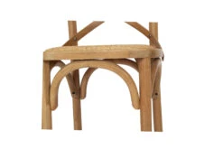 Provincial Cross Back Counter Stool – Natural Oak -Abide Interiors PR32611