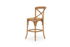 Provincial Cross Back Counter Stool – Natural Oak -Abide Interiors PRB1611