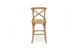 Provincial Cross Back Counter Stool – Natural Oak -Abide Interiors PROVIN2