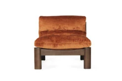 Parker Armchair – Burned Orange On Charcoal Frame -Abide Interiors Parker Armchair Burnt Ochre 2