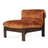 Parker Armchair – Burned Orange On Charcoal Frame -Abide Interiors Parker Armchair Burnt Ochre 3