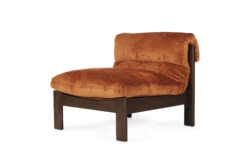 Parker Armchair – Burned Orange On Charcoal Frame
