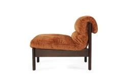 Parker Armchair – Burned Orange On Charcoal Frame -Abide Interiors Parker Armchair Burnt Ochre 4