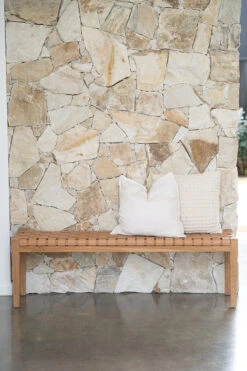 Pasadena Leather Strap Bench – Nude – 150cm 21 Pasadena Leather Strap Bench – Nude – 150cm -Abide Interiors Pasadena Bench Natural Styled 2