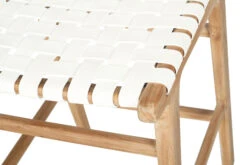 Pasadena Leather Counter Stool – White – Woven -Abide Interiors Pasadena Counter White Woven 7