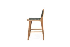 Pasadena Leather Counter Stool – Olive- Woven -Abide Interiors Pasadena Counter Woven Olive 3 1
