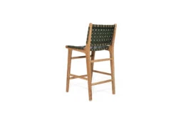 Pasadena Leather Counter Stool – Olive- Woven -Abide Interiors Pasadena Counter Woven Olive 4