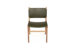 Pasadena Leather Side Chair – Olive 17 Pasadena Leather Side Chair – Olive -Abide Interiors Pasadena Dining Chair Olive Flat 2