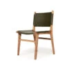 Pasadena Leather Side Chair – Olive 2 Pasadena Leather Side Chair – Olive -Abide Interiors Pasadena Dining Chair Olive Flat 3