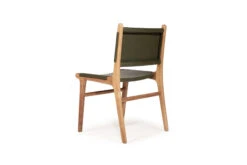 Pasadena Leather Side Chair – Olive 19 Pasadena Leather Side Chair – Olive -Abide Interiors Pasadena Dining Chair Olive Flat 5