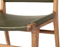 Pasadena Leather Side Chair – Olive 21 Pasadena Leather Side Chair – Olive -Abide Interiors Pasadena Dining Chair Olive Flat 7
