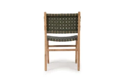 Pasadena Leather Side Chair – Woven – Olive 25 Pasadena Leather Side Chair – Woven – Olive -Abide Interiors Pasadena Dining Olive Woven 6