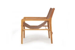 Pasadena Leather Sling Chair – Tan -Abide Interiors Pasadena Leather Sling Chair Tan 4