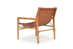 Pasadena Leather Sling Chair – Tan -Abide Interiors Pasadena Leather Sling Chair Tan 5