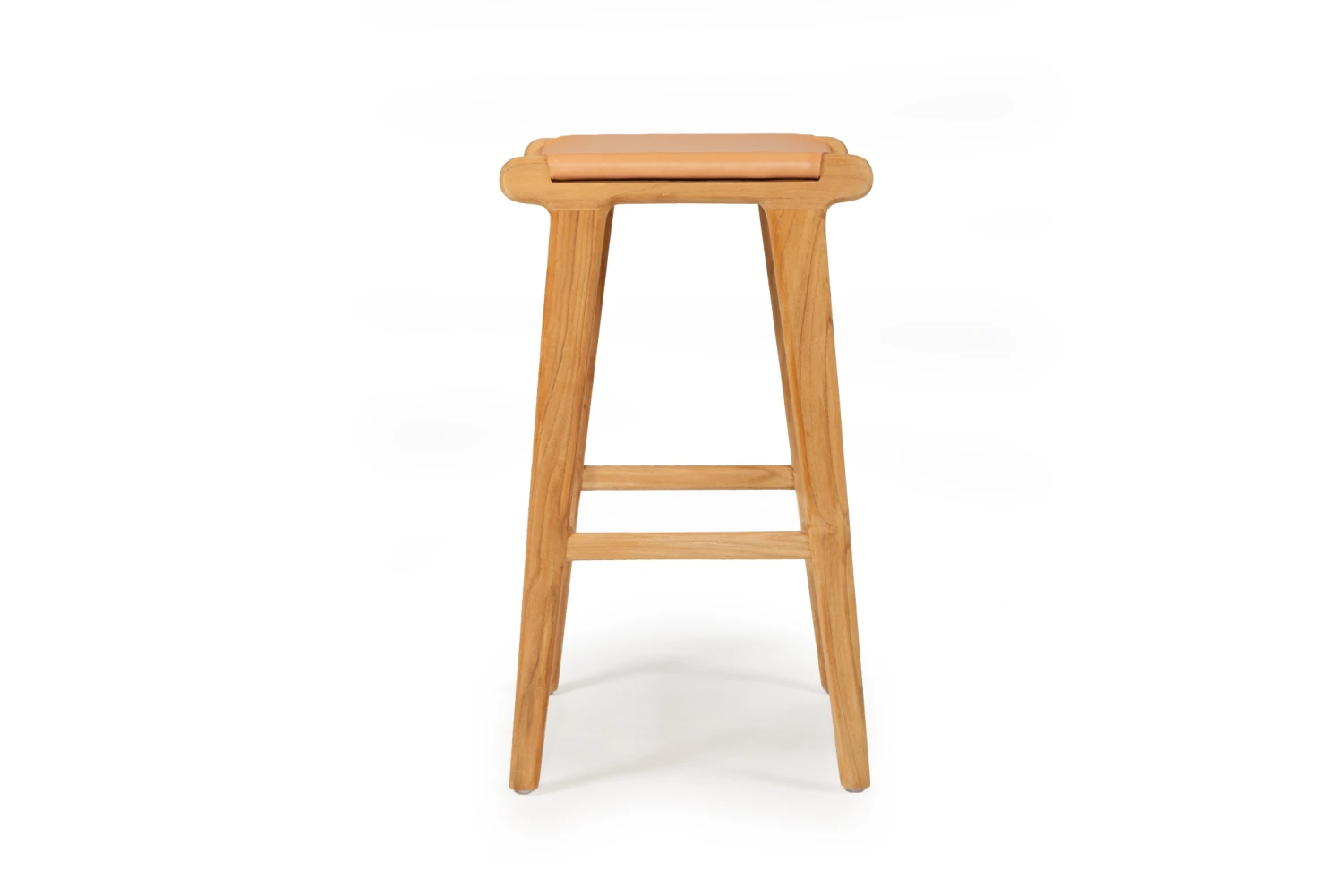 Pasadena Leather Saddle Stool – Flat Natural 7 Pasadena Leather Saddle Stool – Flat Natural - Image 5