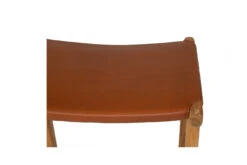 Pasadena Leather Saddle Stool – Flat Tan -Abide Interiors Pasadena Saddle Stool Flat Tan 7