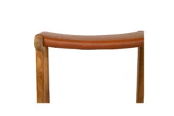 Pasadena Leather Saddle Stool – Flat Tan -Abide Interiors Pasadena Saddle Stool Flat Tan 8