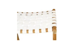 Pasadena Leather Saddle Stool – White – Woven -Abide Interiors Pasadena Saddle Stool Woven White 7