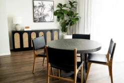 Pasadena Leather Side Chair – Black 25 Pasadena Leather Side Chair – Black -Abide Interiors Pasadena Side Black Flat Styled 3 web