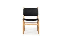 Pasadena Leather Side Chair – Black
