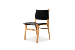 Pasadena Leather Side Chair – Black 16 Pasadena Leather Side Chair – Black -Abide Interiors Pasadena Side Chair Black 3 1