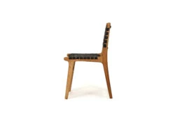 Pasadena Woven Leather Side Chair – Black 13 Pasadena Woven Leather Side Chair – Black -Abide Interiors Pasadena Side Chair Black 3