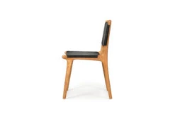 Pasadena Leather Side Chair – Black 18 Pasadena Leather Side Chair – Black -Abide Interiors Pasadena Side Chair Black 4 1