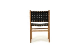 Pasadena Woven Leather Side Chair – Black 15 Pasadena Woven Leather Side Chair – Black -Abide Interiors Pasadena Side Chair Black 5