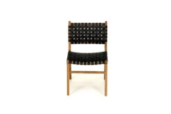Pasadena Woven Leather Side Chair – Black 18 Pasadena Woven Leather Side Chair – Black -Abide Interiors Pasadena Side Chair Black 6