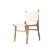 Pasadena Leather Side Chair – White -Abide Interiors Pasadena Side Chair Flat White 1 1