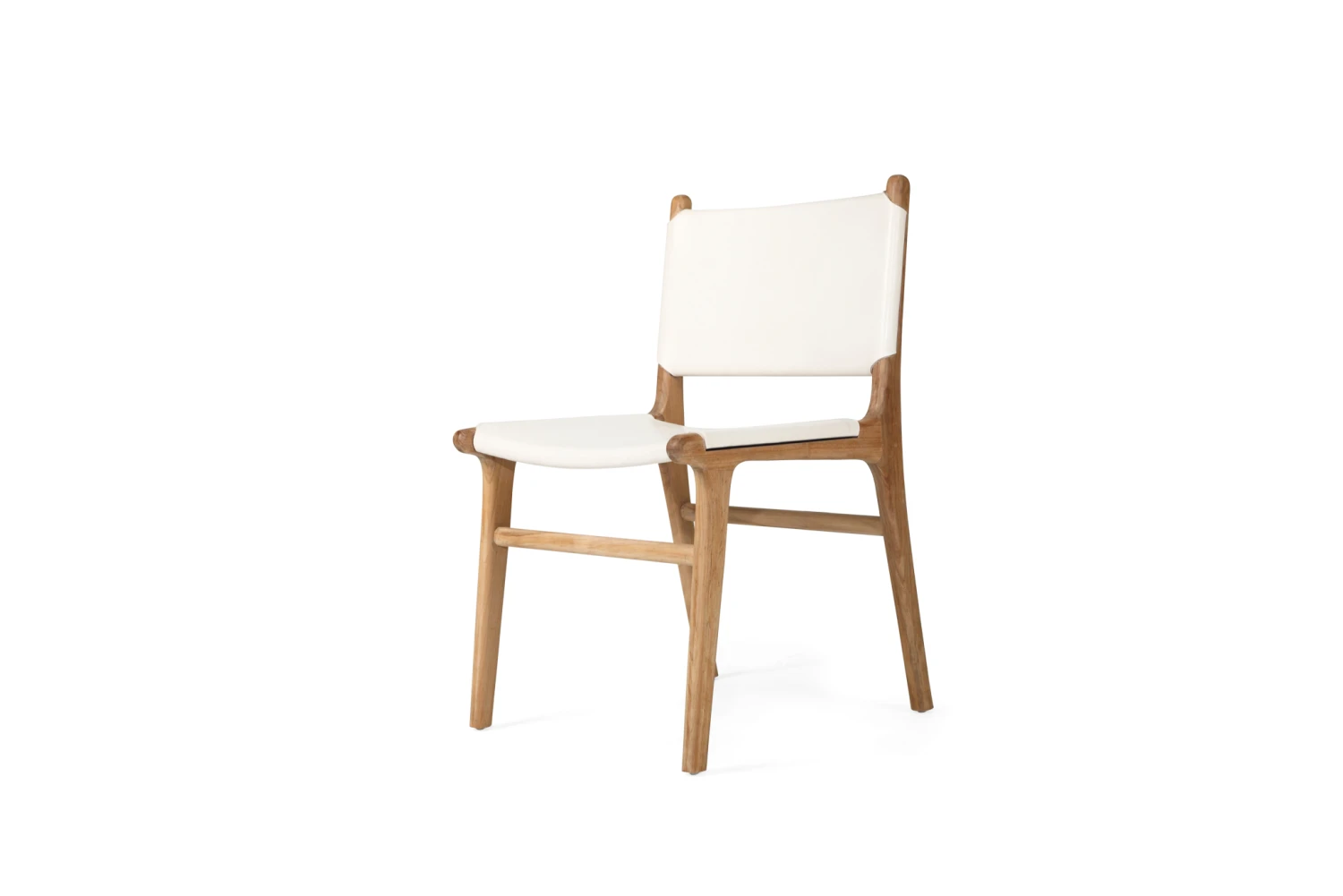 Pasadena Leather Side Chair – White 3 Pasadena Leather Side Chair – White