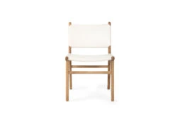 Pasadena Leather Side Chair – White 17 Pasadena Leather Side Chair – White -Abide Interiors Pasadena Side Chair Flat White 2 1