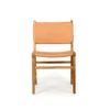 Pasadena Leather Side Chair – Natural -Abide Interiors Pasadena Side Chair Natural 1