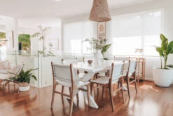 Pasadena Leather Side Chair – White 25 Pasadena Leather Side Chair – White -Abide Interiors Pasadena Side White Styled 2