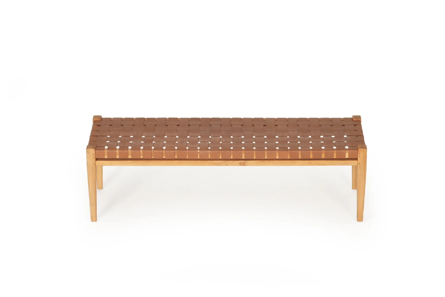 Pasadena Leather Strap Bench – Tan – 150cm 11 Pasadena Leather Strap Bench – Tan – 150cm - Image 9